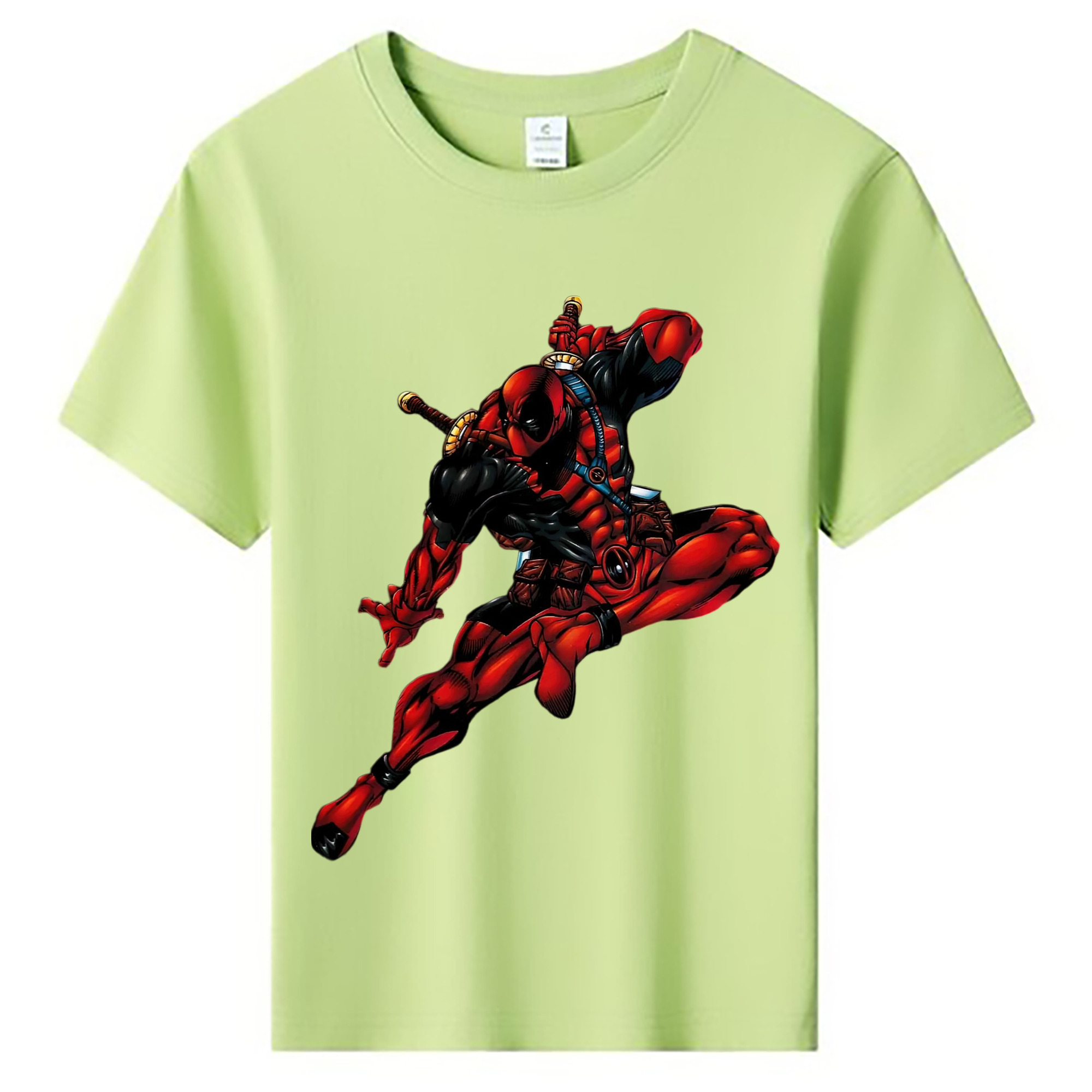 （画像用） Deadpool デッドプール 綿100％キッズTシャツ（フロントプリント）
